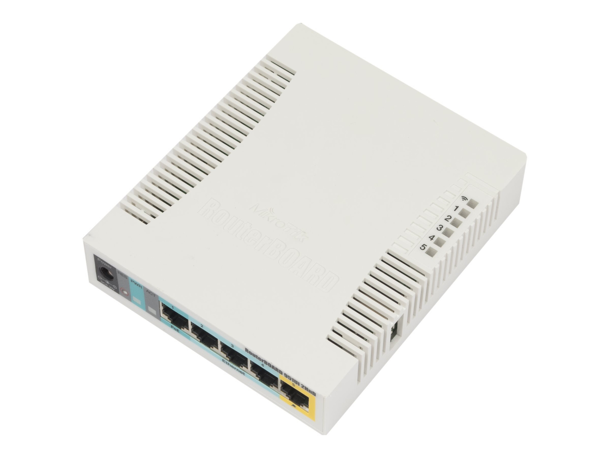 MikroTik | RB951UI-2HnD Access Point | 802.11n | 2.4 | 867 Mbit/s | 10/100 Mbit/s | Ethernet LAN (RJ-45) ports 5 | MU-MiMO Yes | PoE in/out - Image 2