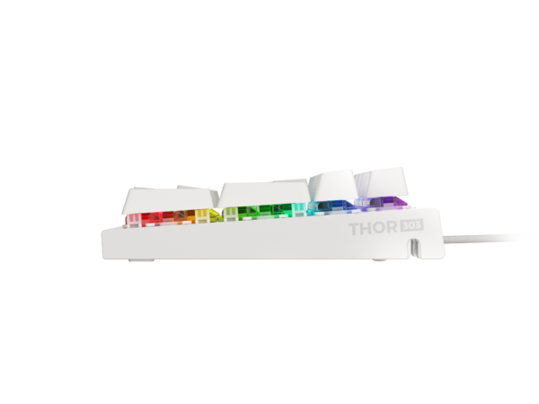 Genesis | THOR 303 | White | Gaming keyboard | Wired | RGB LED light | US | 1.8 m | Brown Switch - Image 5