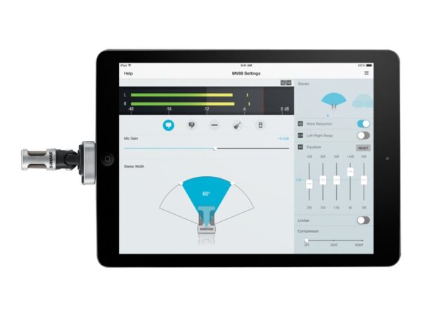 Shure SH MV88 iOS Digital Stereo Condenser Microphone | Shure - Image 7