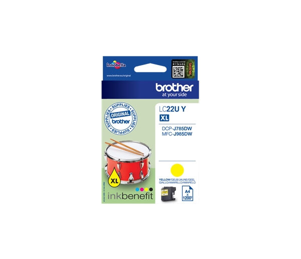 Brother LC-22UY | Ink Cartridge | Yellow