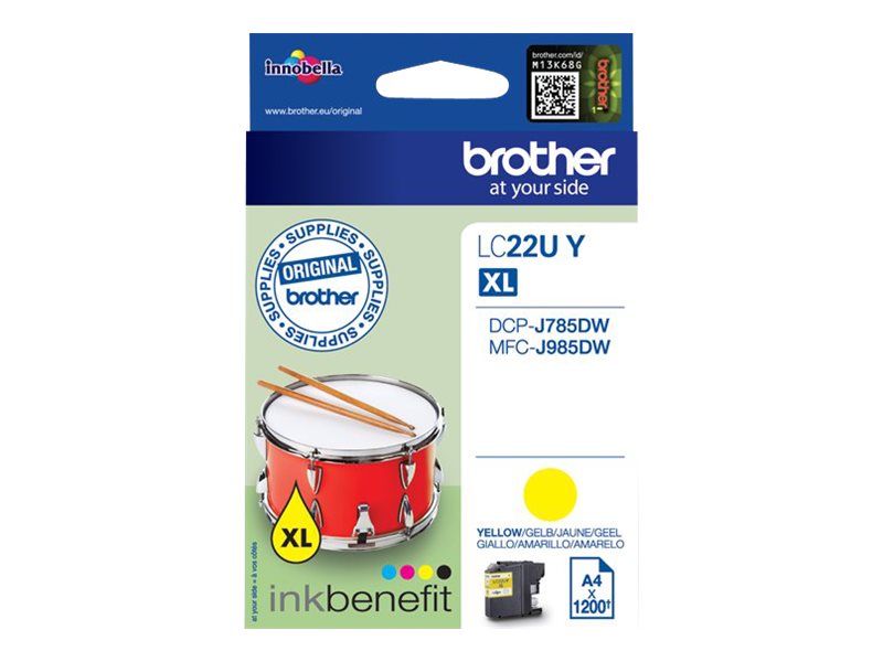 Brother LC-22UY | Ink Cartridge | Yellow - Image 2