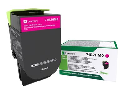 Lexmark Magenta Return Program Toner Cartridge CS/CX417,517 | 3,5K Magenta Return Program Toner Cartridge CS/CX417,517 | Cartridge | Magenta - Image 3