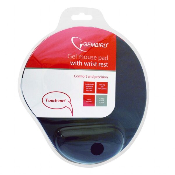 Gembird | MP-GEL-B Gel mouse pad with wrist support, blue | Gel mouse pad | Blue - Image 4