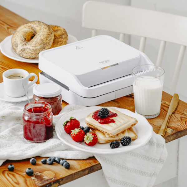 Adler Sandwich maker 2 in 1 | AD 3070w | 850 W | Number of plates 2 | White - Image 14