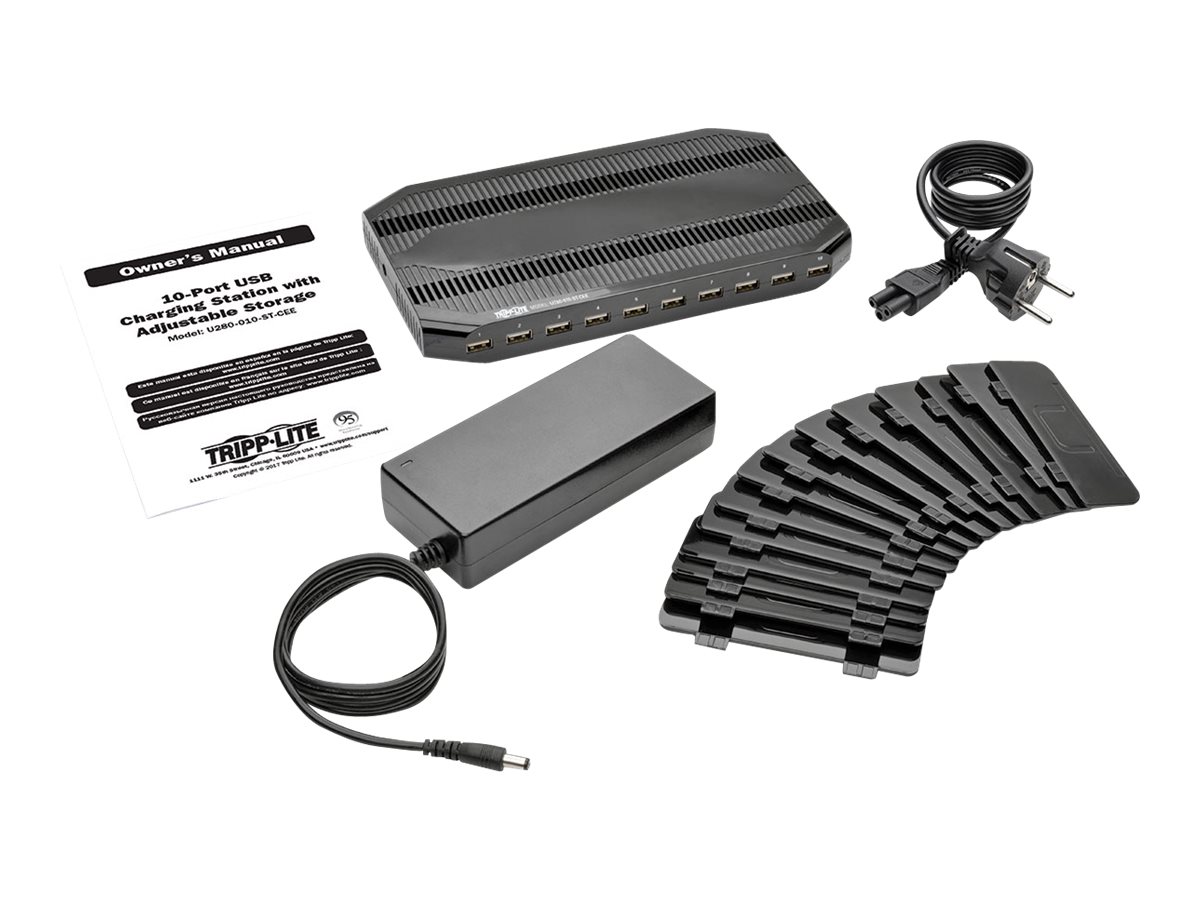 Tripp Lite | 10 Port USB Charging Station with Adjustable Storage | U280-010-ST-CEE - Image 6