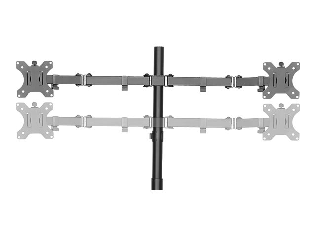 Logilink BP0046 Quad Monitor Desk Stand 13"-32'' | Logilink | Desk Mount | BP0046 | 13-32 " | Maximum weight (capacity) Carrying capacity of each arm: Max. 8 kg kg | Black - Image 5
