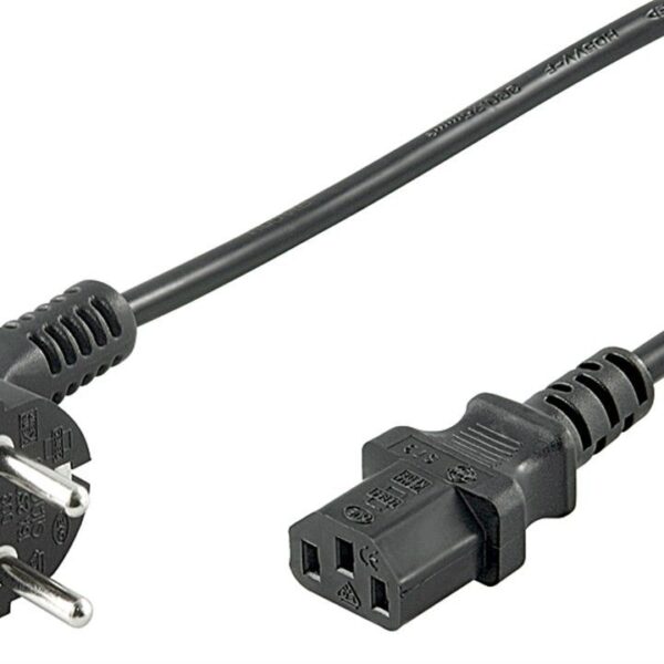 Goobay | Cold-device connection cord, angled | Black