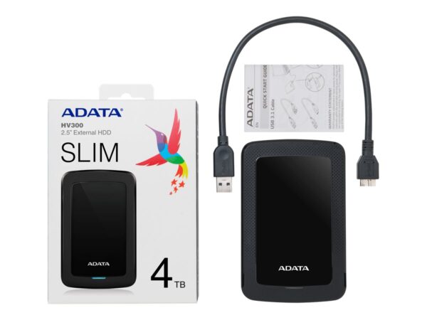 HV300 | AHV300-4TU31-CBK | 4000 GB | 2.5 " | USB 3.1 | Black | backward compatible with USB 2.0, 1. HDDtoGo free software only compatible with Windows. 2. Compatibility with specific host devices may vary and could be affected by system environment. 3. Connecting via USB 2.0 requires plugging in to two USB ports for sufficient power delivery. A USB Y-cable will be needed. - Image 13