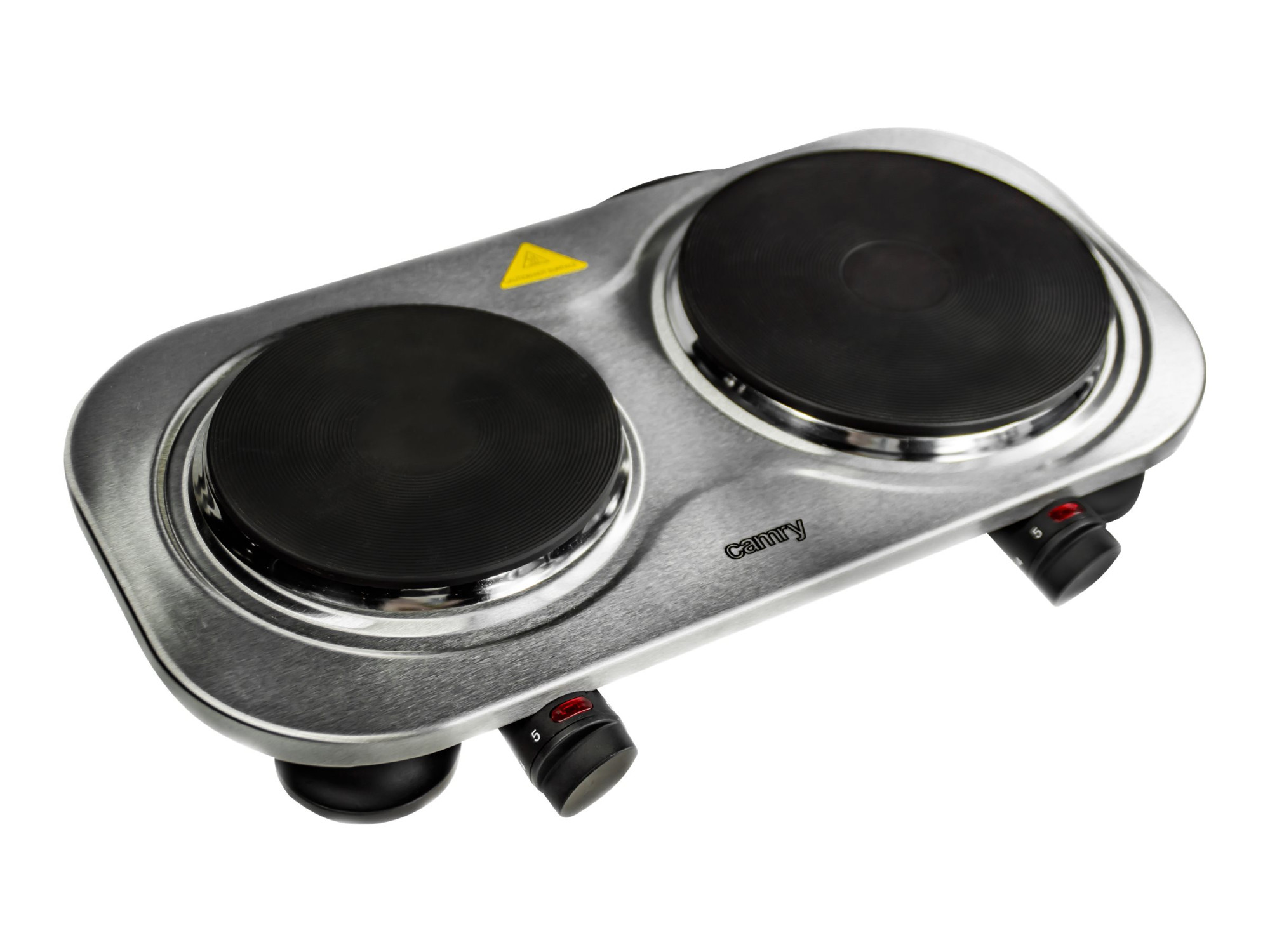 Camry | CR 6511 | Number of burners/cooking zones 2 | Rotary knobs | Stainless steel | Electric - Image 4