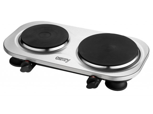 Camry | CR 6511 | Number of burners/cooking zones 2 | Rotary knobs | Stainless steel | Electric