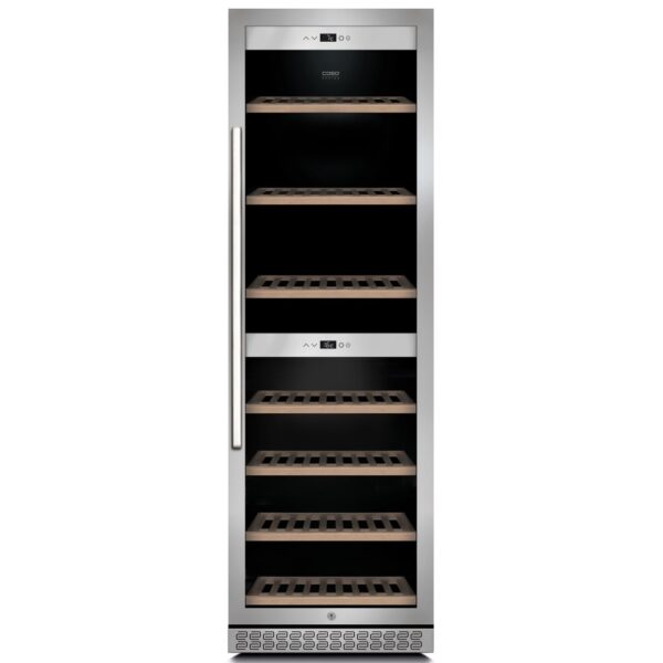 Caso | Wine cooler | WineChef Pro 180 | Energy efficiency class G | Showcase | Free standing | Bottles capacity 180 bottles | Cooling type Compressor technology | Stainless steel