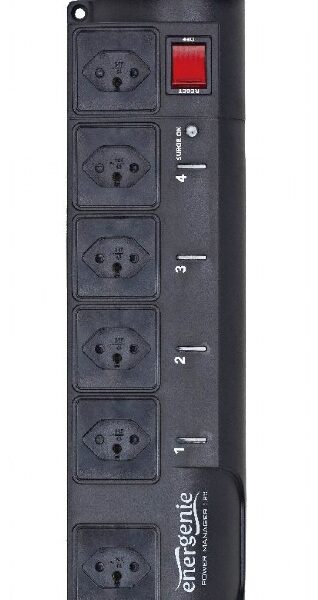 EnerGenie Programmable surge protector with LAN interface, Swiss sockets