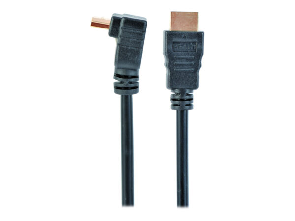 Cablexpert | HDMI High speed 90 degrees male to straight male connectors cable, 19 pins gold-plated connectors | CC-HDMI490-6 | HDMI 19pin male | HDMI 90 degrees male | 1.8 m - Image 3