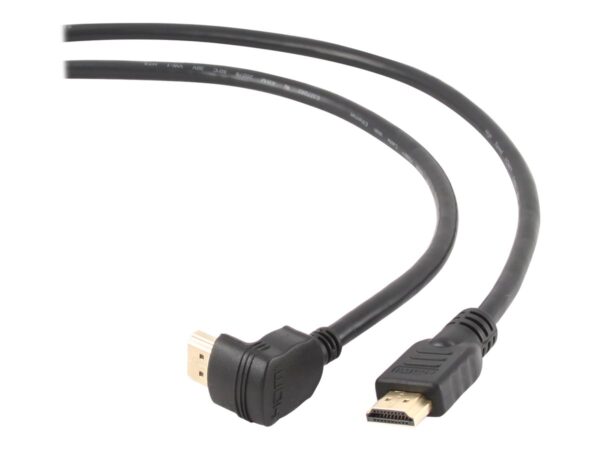 Cablexpert | HDMI High speed 90 degrees male to straight male connectors cable, 19 pins gold-plated connectors | CC-HDMI490-6 | HDMI 19pin male | HDMI 90 degrees male | 1.8 m - Image 5