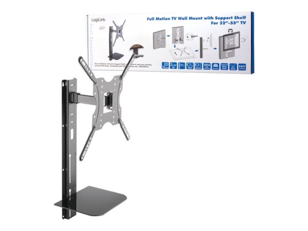 Logilink BP0048 TV wall mount, 32"-55", w/ support shelf | Logilink - Image 4