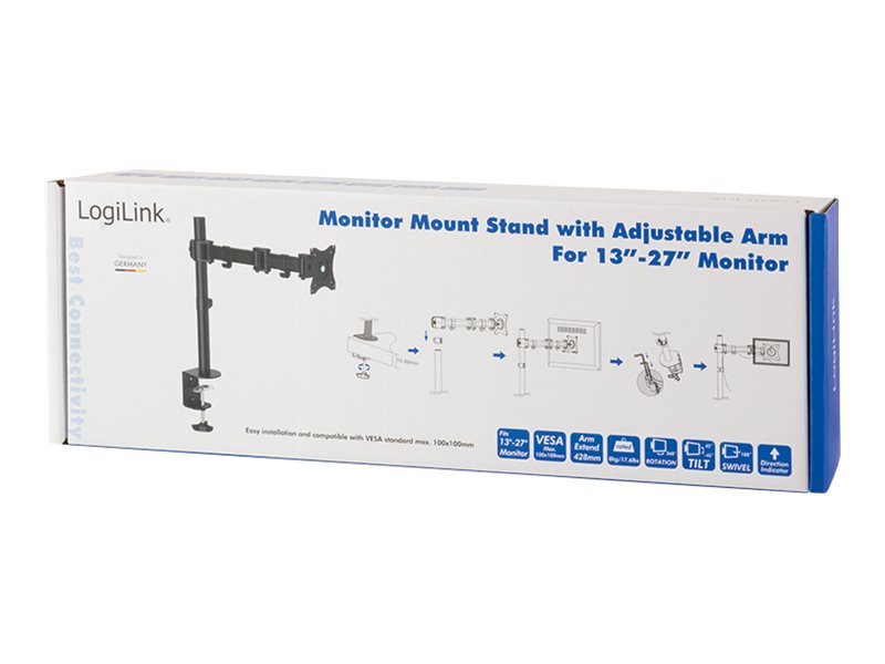 Logilink | Desk Mount | BP0021 | 13-27 " | Maximum weight (capacity) 8 kg - Image 6