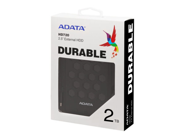 Portable Hard Drive | HD720 - COLOR BOX + HANGERBLACK | 2000 GB | 2.5 " | USB 3.1 | Black | Waterproof/Dustproof/Shockproof - Image 4