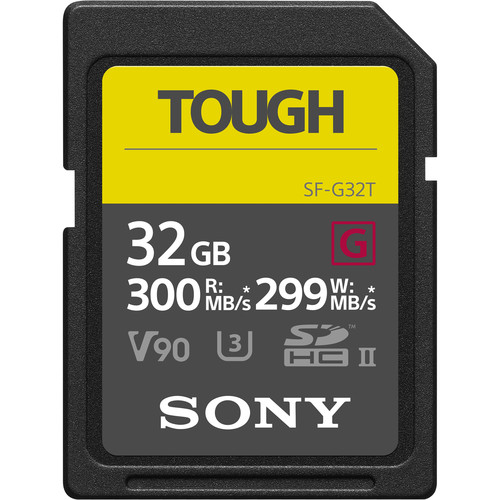 Sony | Tough Series | UHS-II | 32 GB | SDHC Memory Card | Flash memory class V90 / U3 / Class 10