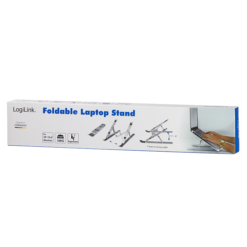 Logilink | AA0134 | Notebook stand, foldable | Notebook Stand | Silver | 10-16 " - Image 10