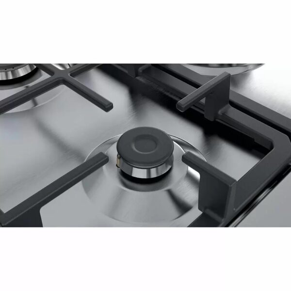Bosch | Hob | PGQ7B5B90 | Gas | Number of burners/cooking zones 5 | Rotary knobs | Stainless steel - Image 3