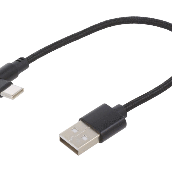 Gembird | Angled USB Type-C charging and data cable | CC-USB2-AMCML-0.2M