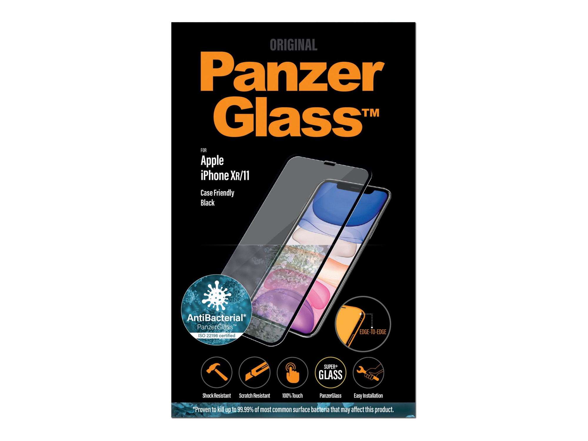PanzerGlass Apple iPhone XR/11 Casefriendly,Black | PanzerGlass - Image 6