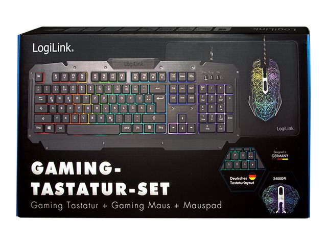 Logilink | Gaming-Set, keyboard, mouse and mouspad | ID0185 | Keyboard, Mouse and Pad Set | Wired | Mouse included | DE | Numeric keypad - Image 6
