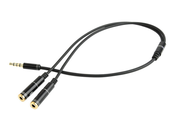 Cablexpert 3.5 mm Audio + Microphone Adapter Cable, 0.2 m, Metal connectors | Cablexpert - Image 2