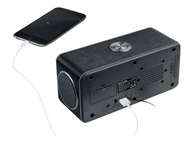 Muse | DAB+/FM Clock Radio with Bluetooth | M-196 DBT | Alarm function | NFC features | AUX in | Black - Image 3