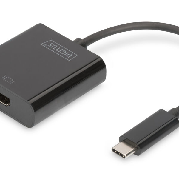 Digitus | USB Type-C to HDMI Adapter | DA-70852 | Black | USB Type-C | 0.15 m