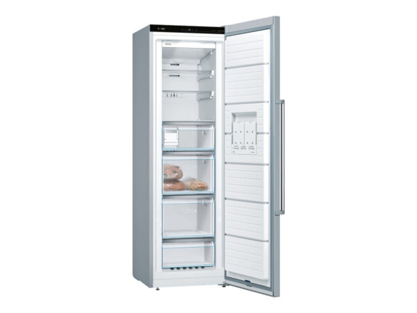 Bosch | Freezer | GSN36AIEP | Energy efficiency class E | Upright | Free standing | Height 186 cm | Total net capacity 242 L | No Frost system | Display | Stainless steel - Image 3