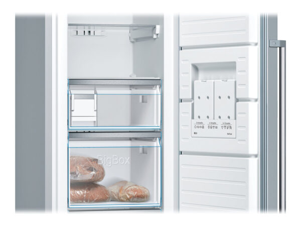 Bosch | Freezer | GSN36AIEP | Energy efficiency class E | Upright | Free standing | Height 186 cm | Total net capacity 242 L | No Frost system | Display | Stainless steel - Image 4
