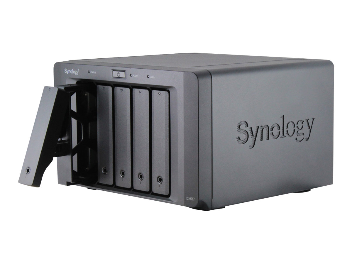 Synology | Tower NAS Expansion Unit | DX517 | up to 5 HDD/SSD Hot-Swap (drives not included) | Internal AC 100-240V Universal, 50/60 Hz - Image 2