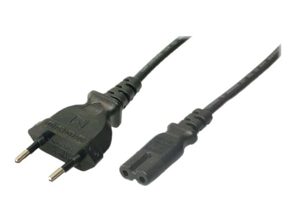 Logilink | Power cord | CP092 | Black Euro plug (CEE 7/16) | IEC 60320 C7 connector - Image 2
