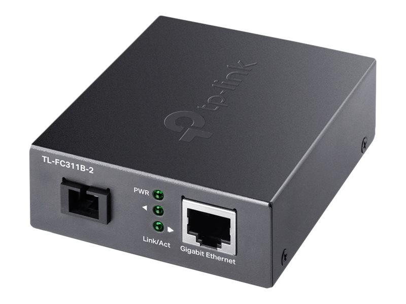 TP-LINK | Gigabit Single-Mode WDM Media Converter | TL-FC311B-2 | Gigabit SC Fiber Port | 10/100/1000 Mbps RJ45 Port (Auto MDI/MDIX) - Image 2