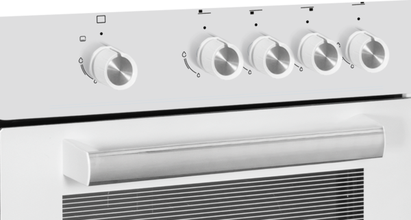 Simfer | Cooker | 4401SGRBB.1 | Hob type Gas | Oven type Gas | White | Width 50 cm | Depth 55 cm | 49 L - Image 5