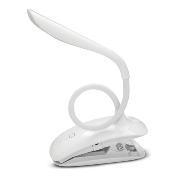 ColorWay LED Table Lamp Flexible & Clip with built-in battery | White Light: 5500-6000 K | Table lamp
