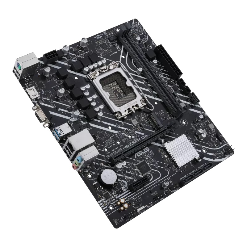 Asus | PRIME H610M-K D4 | Processor family Intel | Processor socket LGA1700 | DDR4 DIMM | Memory slots 2 | Supported hard disk drive interfaces SATA, M.2 | Number of SATA connectors 4 | Chipset Intel H610 | mATX - Image 7