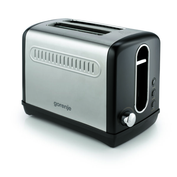 Gorenje | Toaster | T1100CLBK | Power 1100 W | Number of slots 2 | Housing material Plastic/Metal | Black