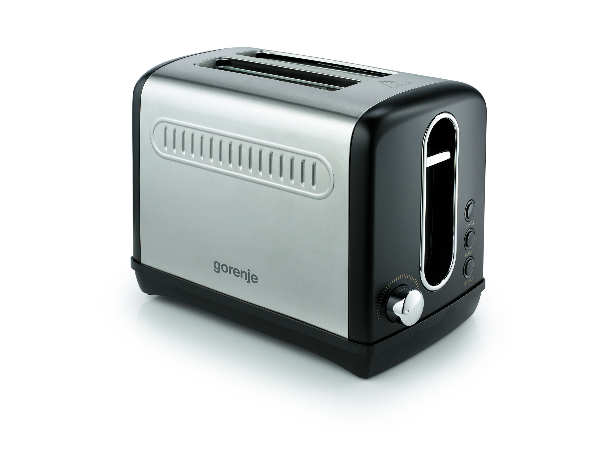 Gorenje | Toaster | T1100CLBK | Power 1100 W | Number of slots 2 | Housing material Plastic/Metal | Black