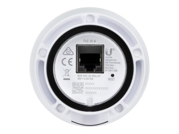 Ubiquiti UniFi Protect G4-Bullet Camera | Ubiquiti | Bullet Camera | UniFi Protect G4 | Bullet | 4 MP | Fixed focal length | IPX4, IK04 | H.264 | MicroSD/SDHC/SDXC card (256 GB) | White - Image 5