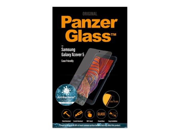 PanzerGlass | Samsung | Galaxy Xcover 5 | Hardened glass | Black | Antifingerprint screen protector - Image 8