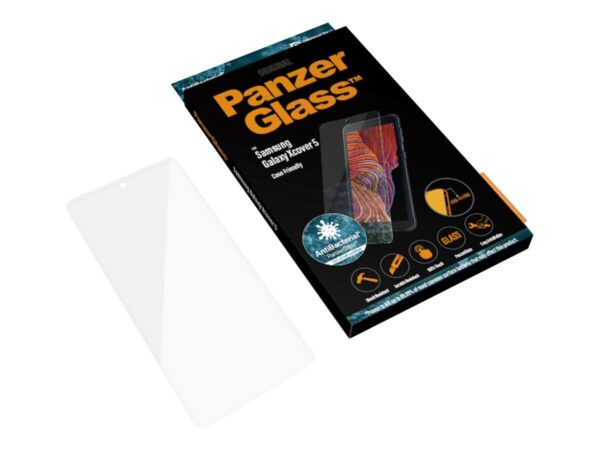 PanzerGlass | Samsung | Galaxy Xcover 5 | Hardened glass | Black | Antifingerprint screen protector - Image 6