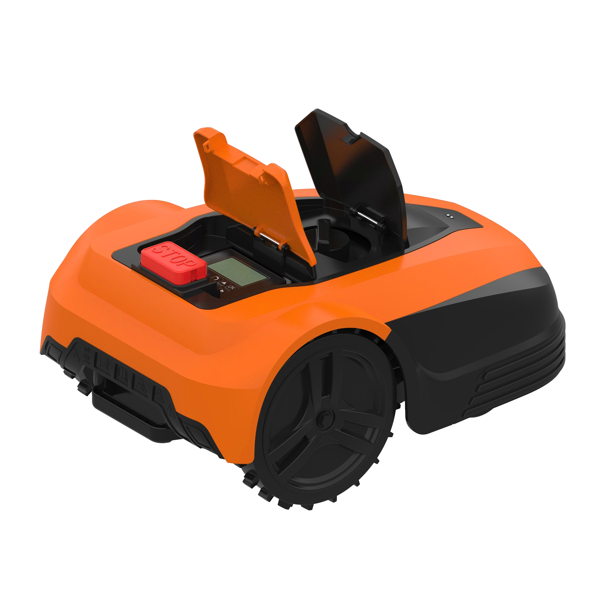 AYI | Lawn Mower | A1 1400i | Mowing Area 1400 m² | WiFi APP Yes (Android; iOs) | Working time 120 min | Brushless Motor | Maximum Incline 37 % | Speed 22 m/min | Waterproof IPX4 | 68 dB | 5200 mAh | 180 m boundary wire; 180 pcs. staples; 10 x Cutting Blade Screws; 2 x Distance Gauges; 1 x Charging Station, 4 x Nails For Fixing Charging Station; 1 x Allen Key; 1x 5 m Extension Cord - Image 6