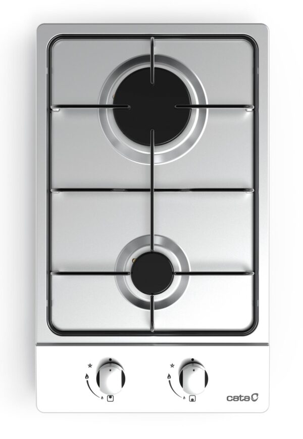 CATA | Hob | GI 3002 X | Gas | Number of burners/cooking zones 2 | Rotary knobs | Stainless steel