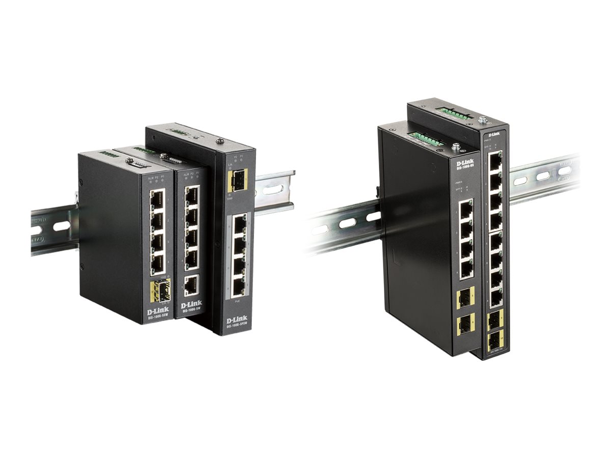 D-Link DIS-100G-6S Switch L2 Unmanaged Industrial, 4x10/100/1000Base-T ports, Steel case | D-Link - Image 2