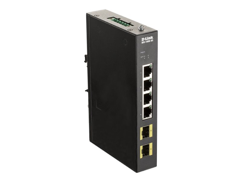 D-Link DIS-100G-6S Switch L2 Unmanaged Industrial, 4x10/100/1000Base-T ports, Steel case | D-Link - Image 3