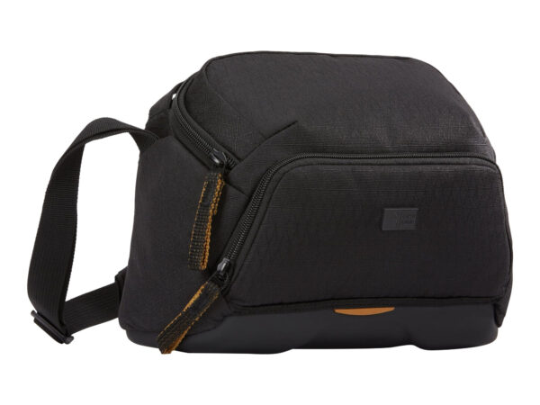 Case Logic | Viso Small Camera Bag | CVCS-102 | Shoulder bag | Black | Fits a compact DSLR with zoom lens or a mirrorless camera with 1-2 extra lenses; Articulating strap for comfortable side-body or cross-body sling use; Egg crate foam in camera compartment for added protection; Adjustable, padded divider to customize storage; Front panel organization includes mesh pockets and a key fob; Carry in comfort with densely padded shoulder strap and back panel; Built to last with durable, premium materials | EVA base, Water-resistant - Image 6
