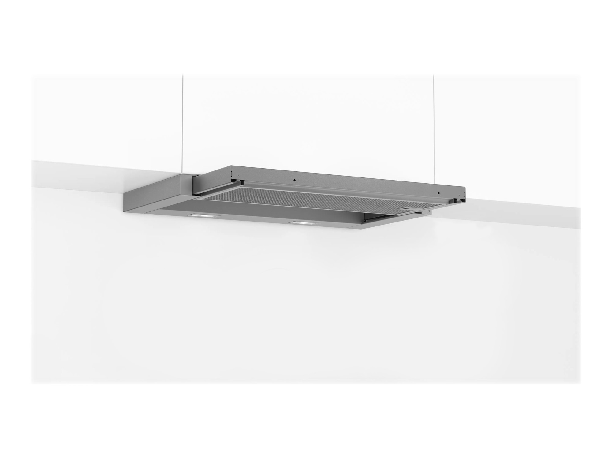 Bosch | Hood Serie 4 | DFL064A52 | Telescopic | Energy efficiency class A | Width 60 cm | 270 m³/h | Push Buttons | LED | Silver - Image 3