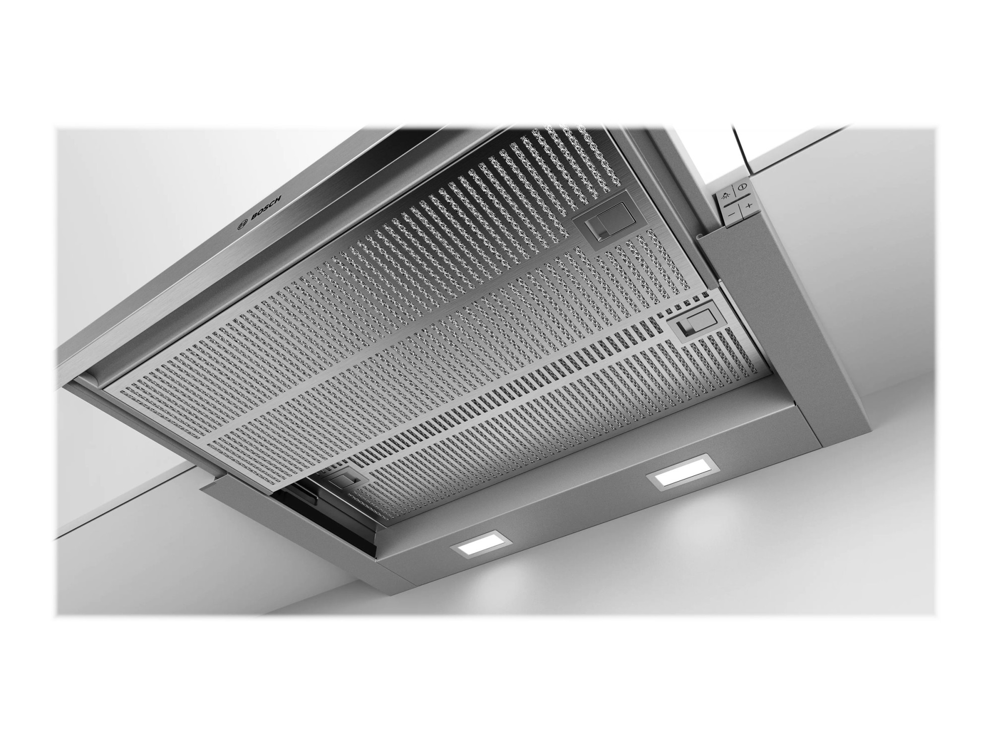 Bosch | Hood Serie 4 | DFS067A51 | Telescopic | Energy efficiency class A | Width 60 cm | 399 m³/h | Push Buttons | LED | Silver - Image 7